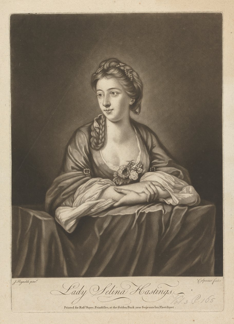 Lady Selina Hastings (de soltera Shirley), Condesa de Huntington de Charles Spooner
