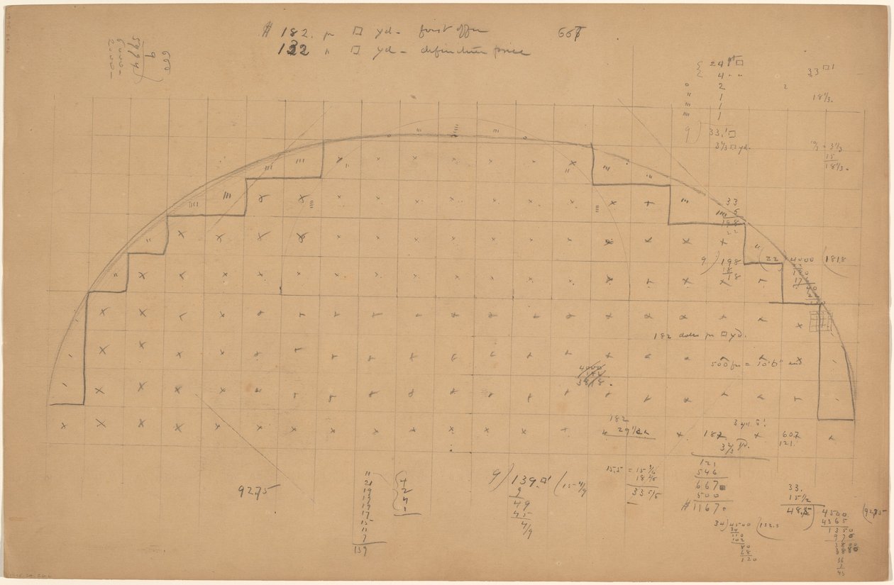 Diagrama de una Luneta de Charles Sprague Pearce
