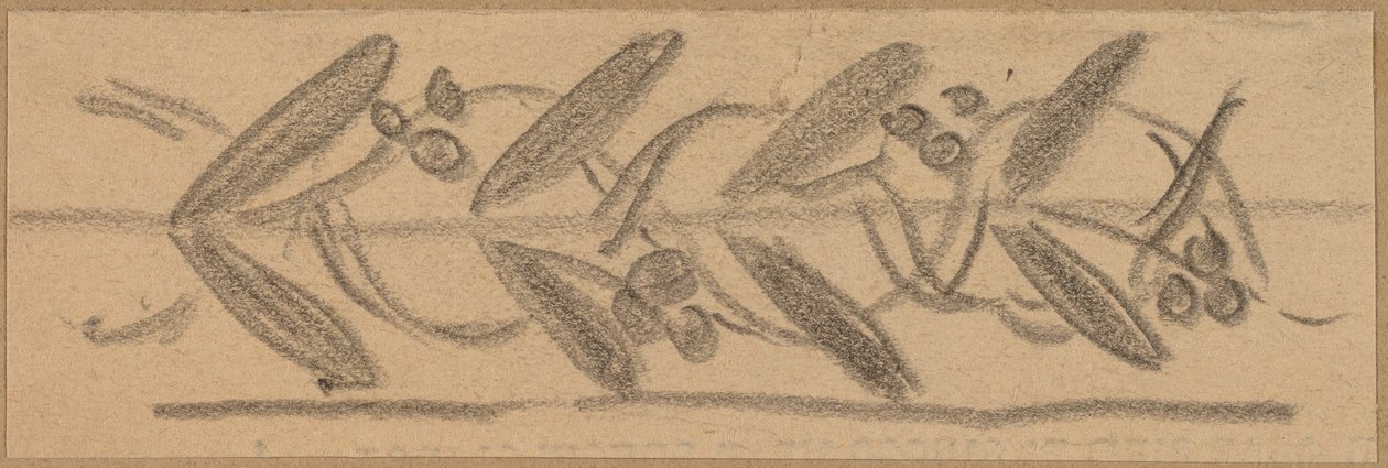 Estudio para un Diseño de Borde de Charles Sprague Pearce