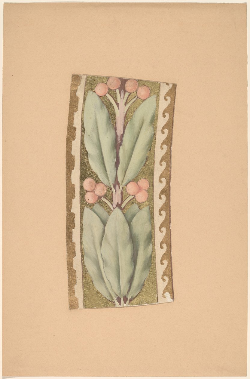 Estudio para un diseño de borde de Charles Sprague Pearce