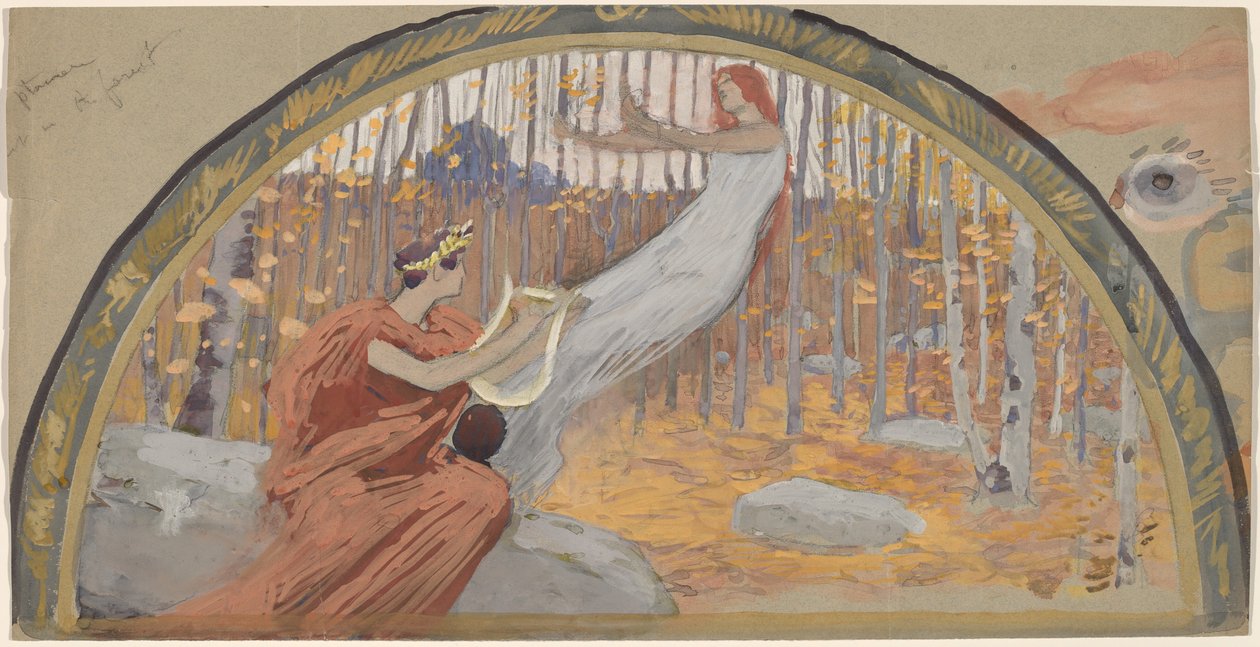 Estudio para una Luneta de Charles Sprague Pearce