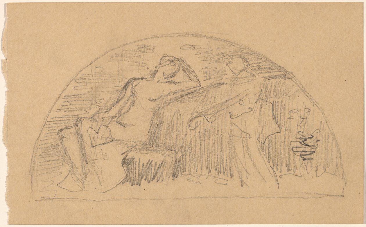 Estudio para una luneta de Charles Sprague Pearce