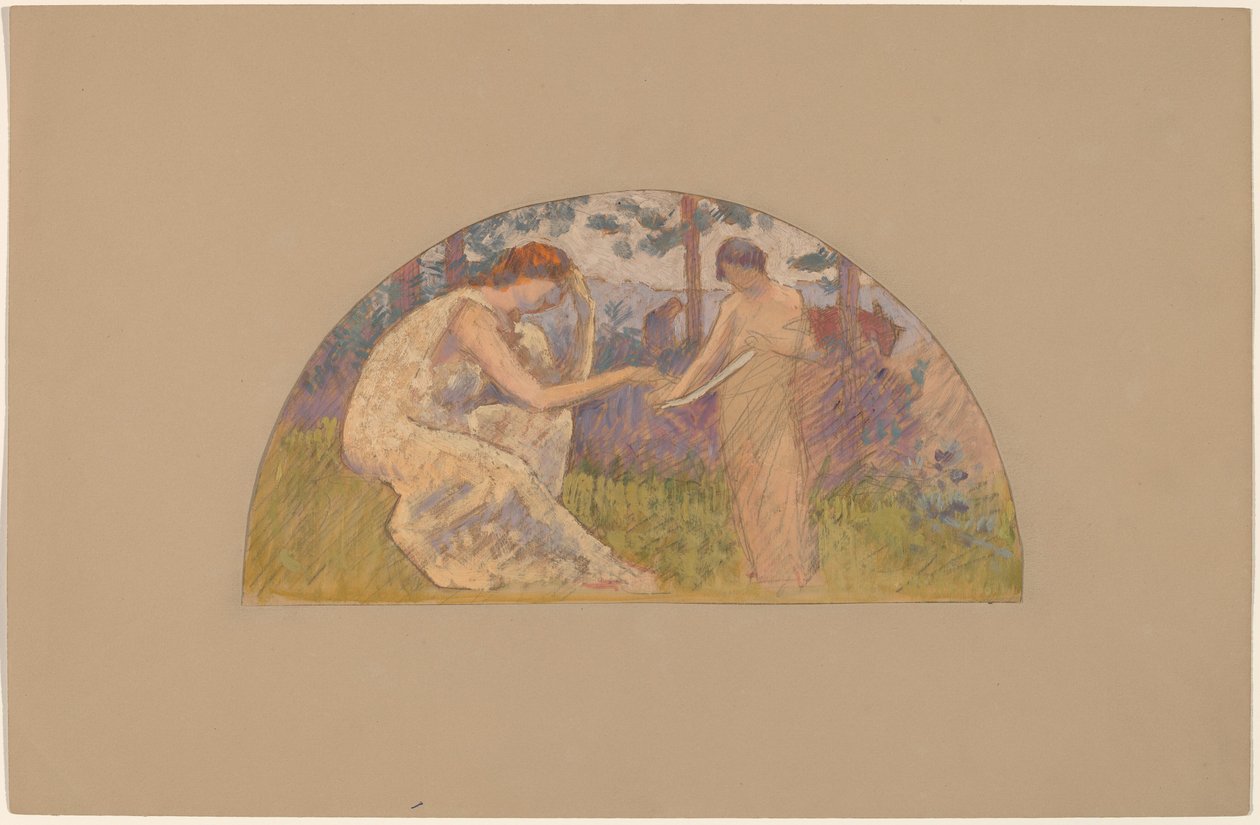 Estudio para una Luneta de Charles Sprague Pearce