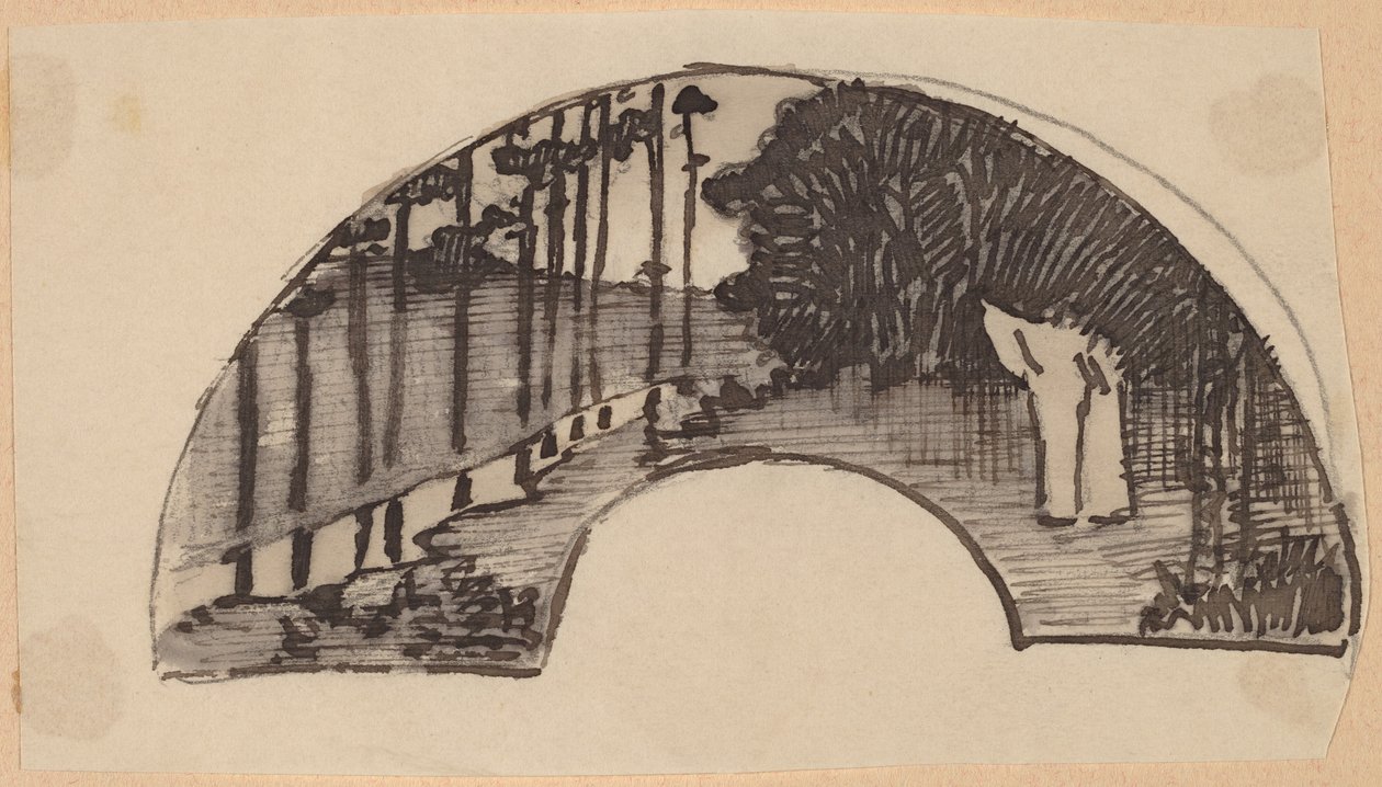 Estudio para un arco de Charles Sprague Pearce