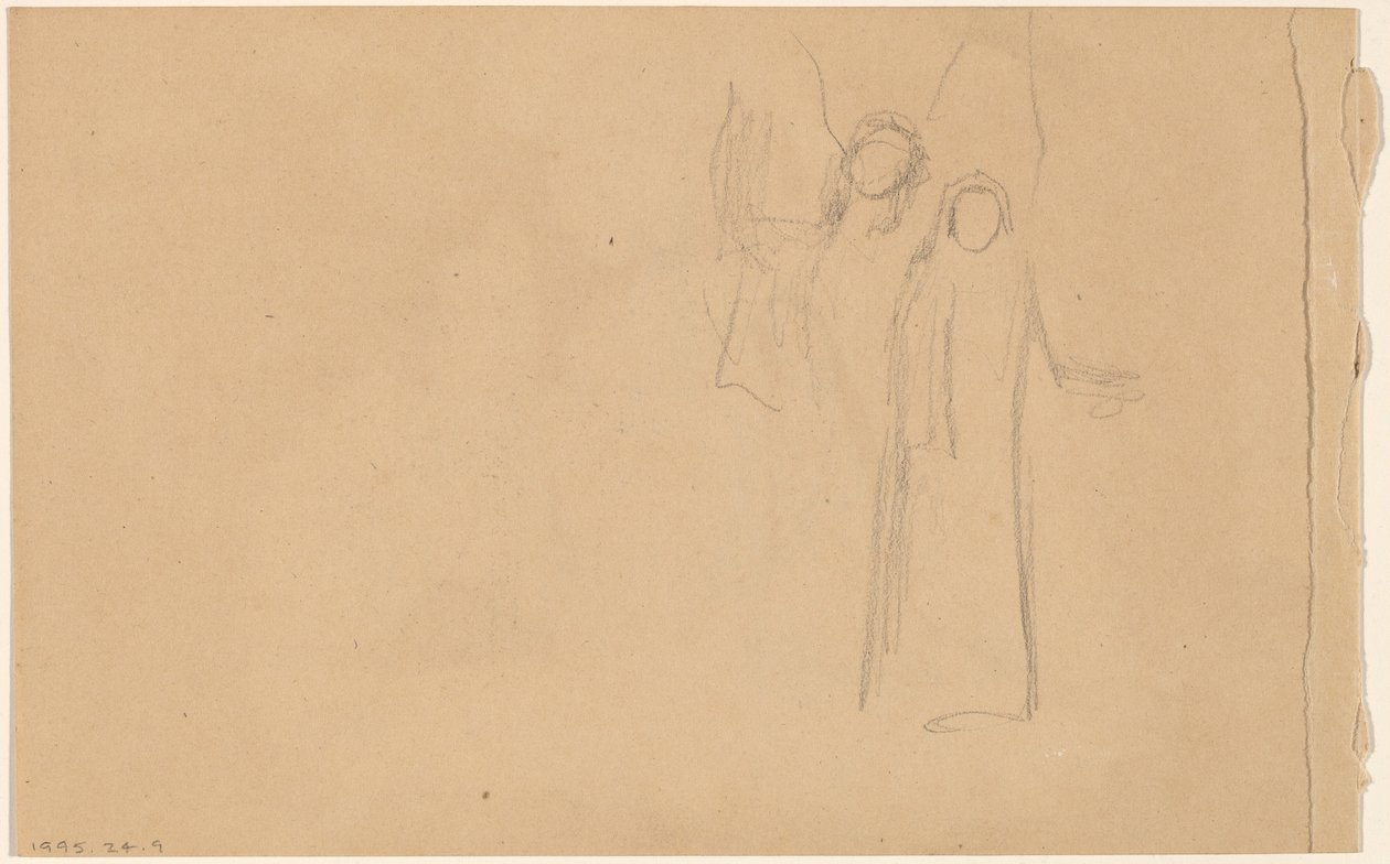Estudio de figuras (verso) de Charles Sprague Pearce