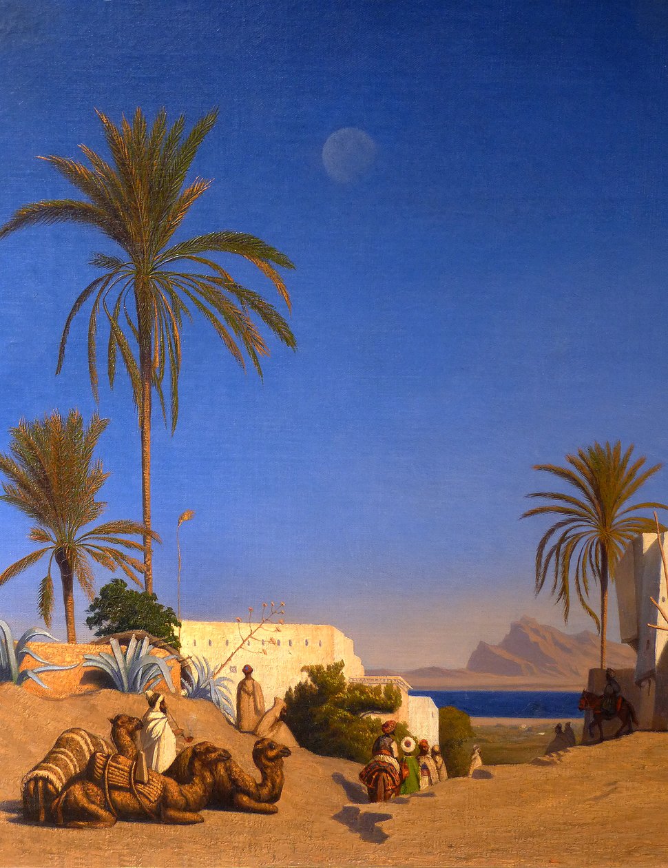 Paisaje argelino (detalle) de Charles Theodore (1814 88) Frere