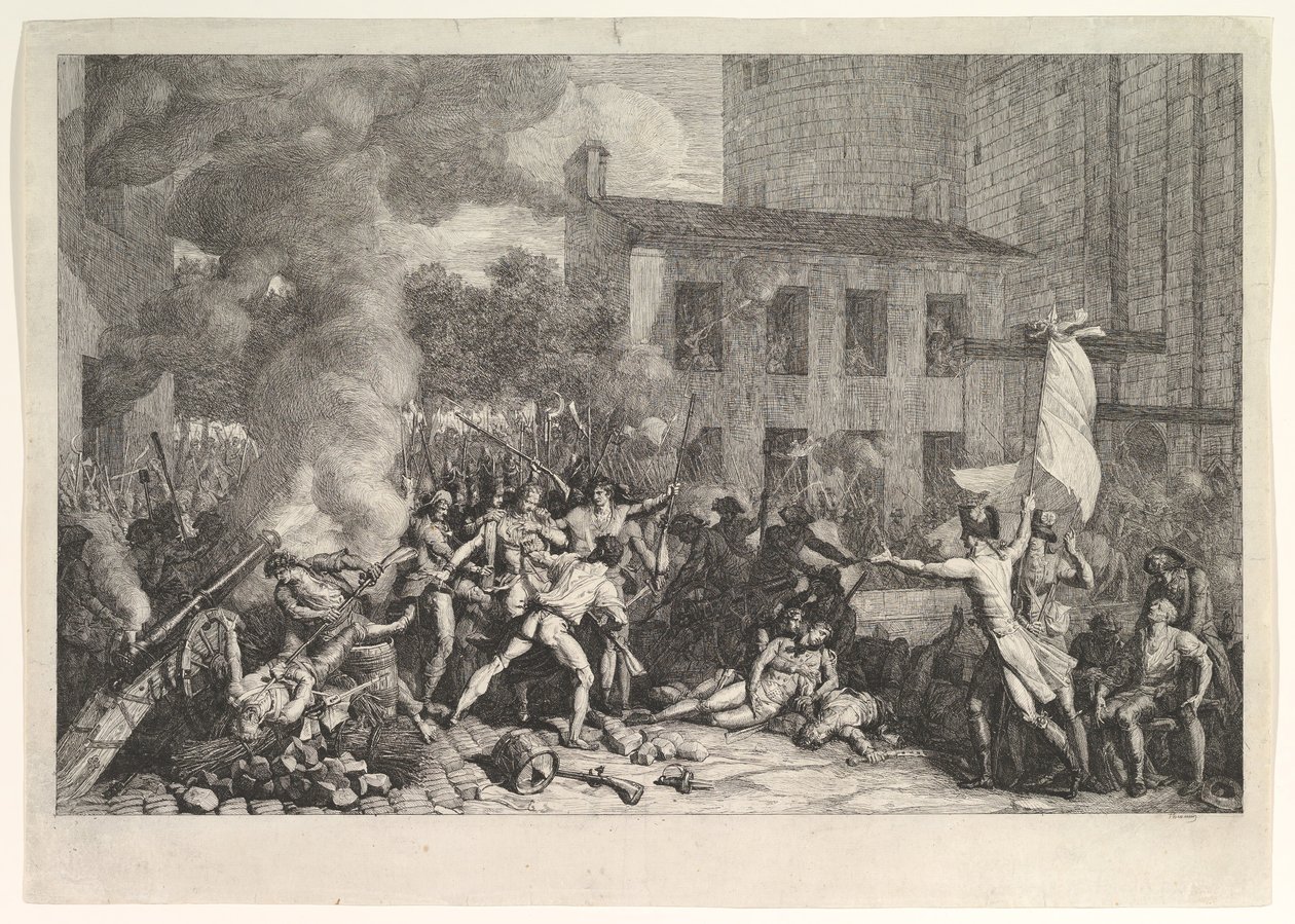 La Toma de la Bastilla el 14 de julio de 1789, ca. 1793 de Charles Thevenin