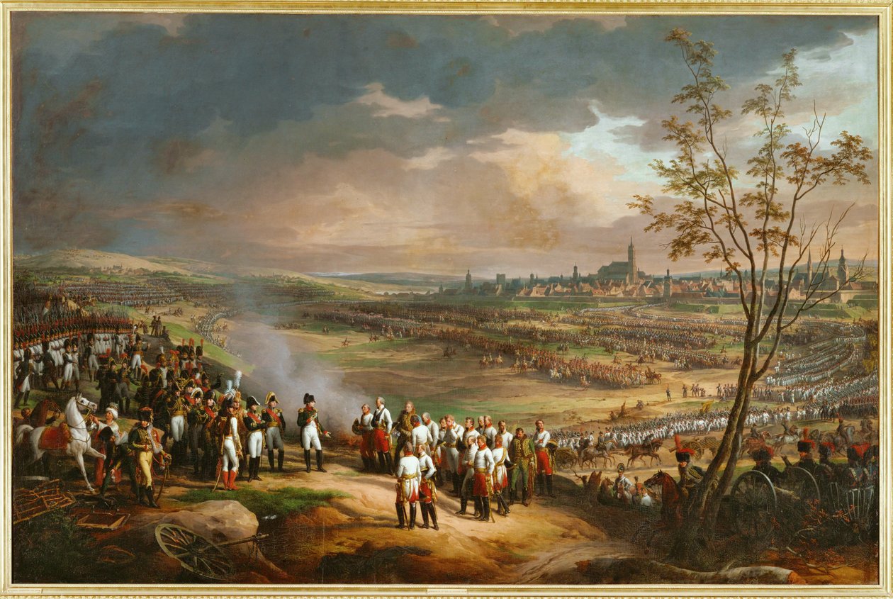 La rendición de Ulm, Alemania ... (pintura sobre lienzo) de Charles Thevenin