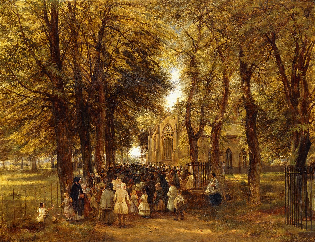 Una boda campestre de Charles Thomas Burt