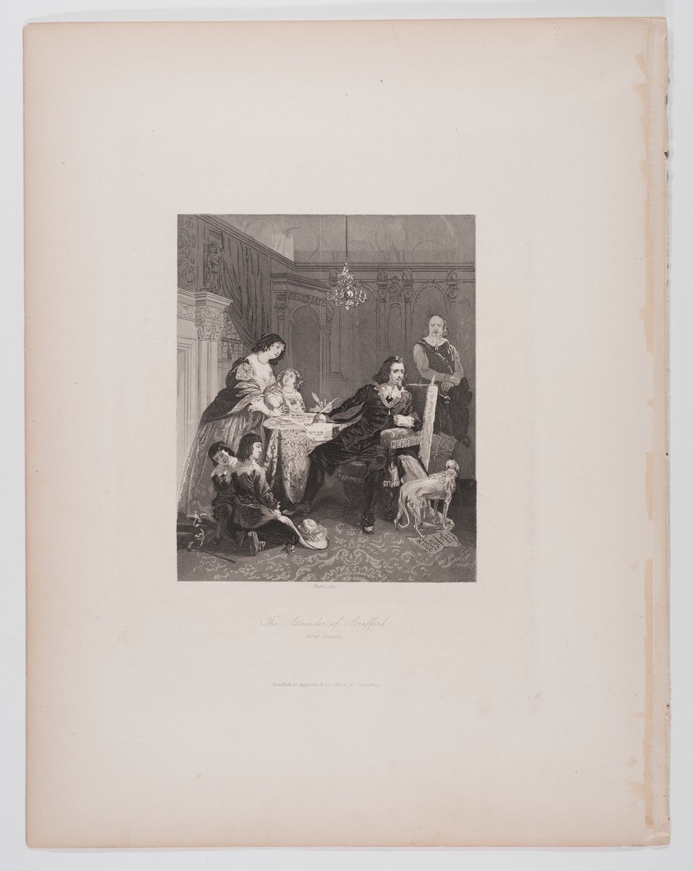 La condena de Strafford, después de Leutze de Charles Thomas Burt