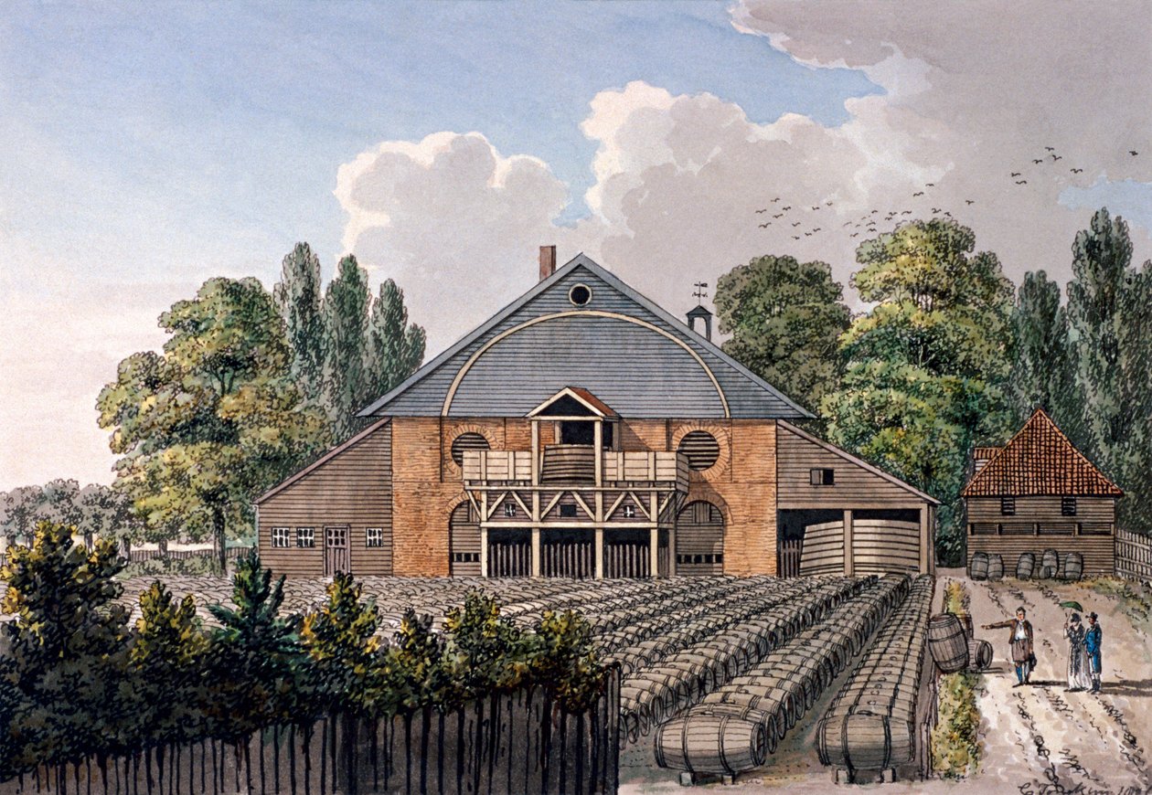 Jardines de Cuper, Lambeth, Londres, 1801 de Charles Tomkins