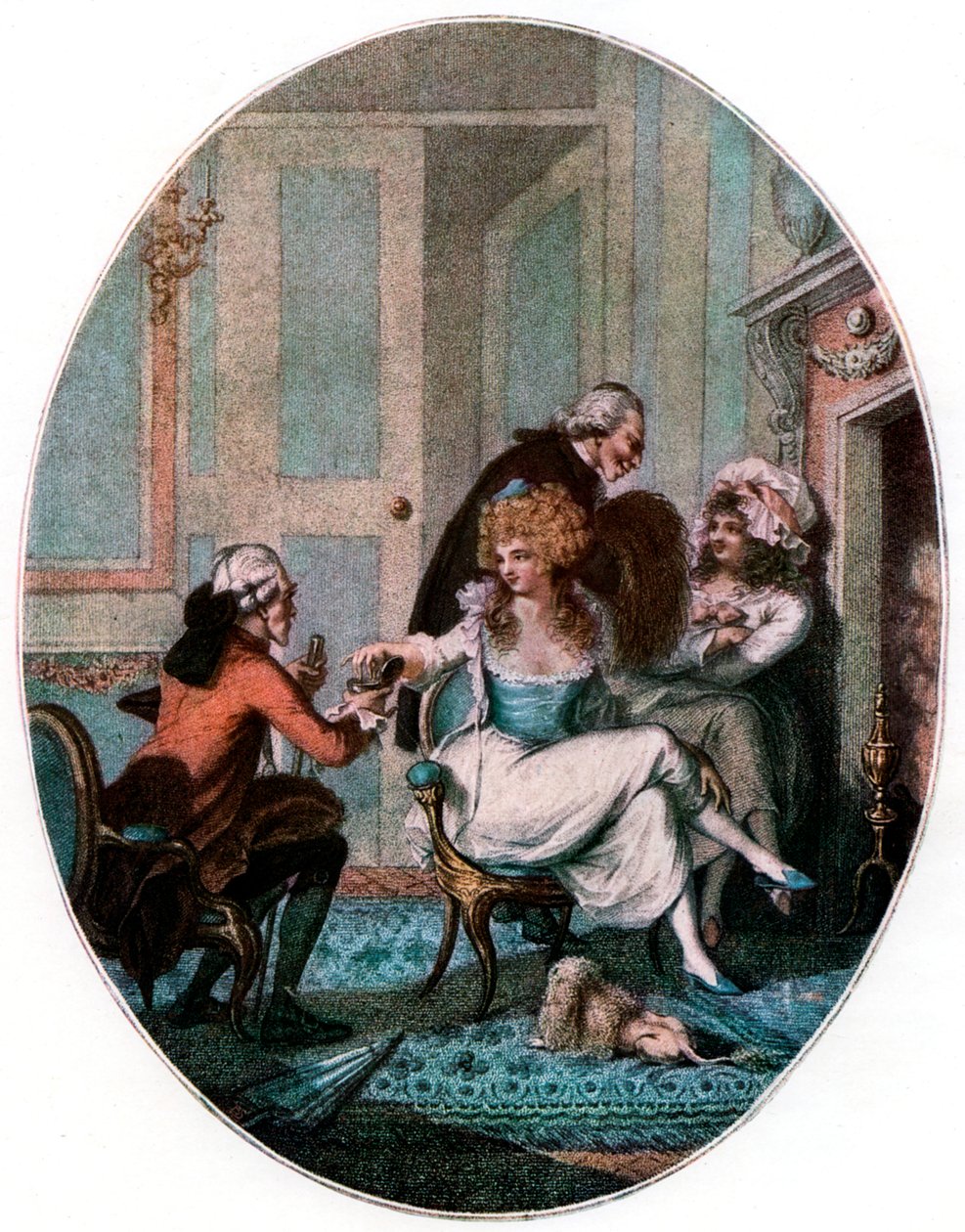 La chimenea francesa, 1905 de Charles Tomkins