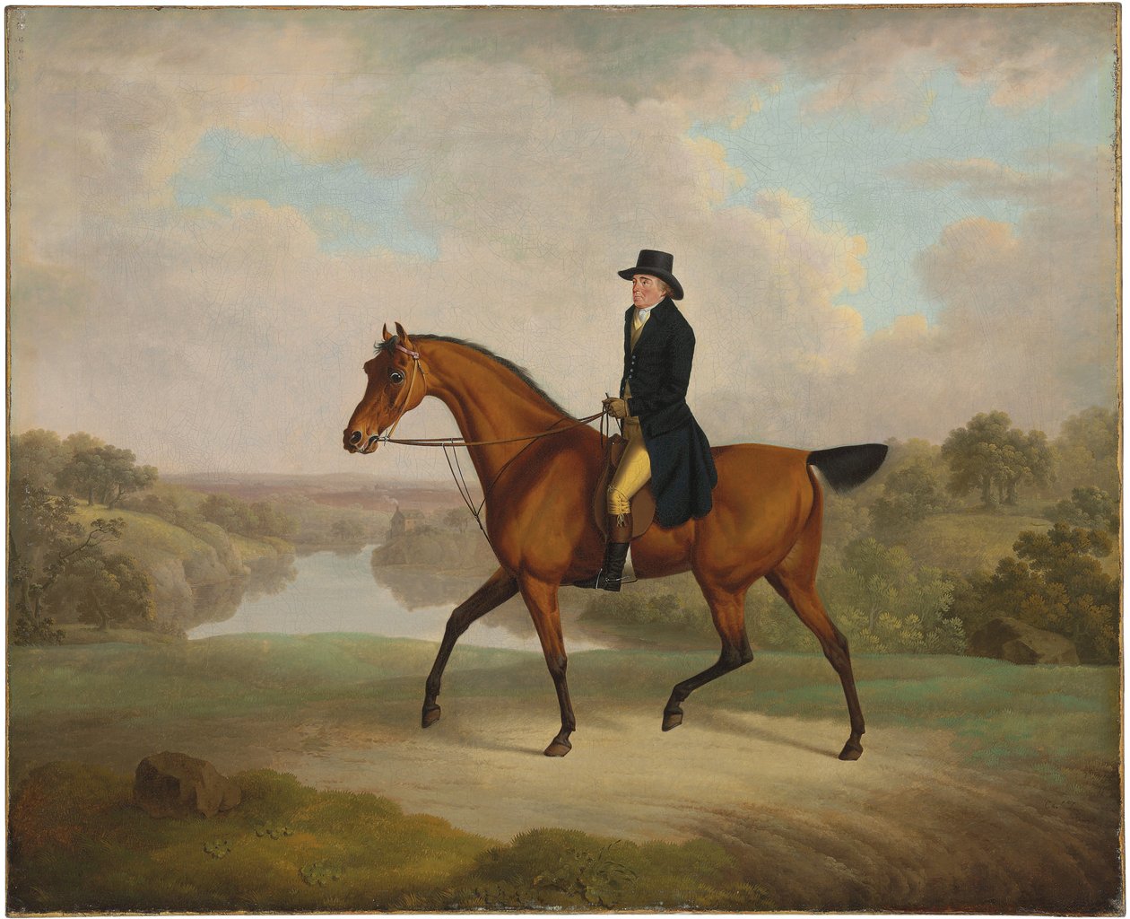 William Yates, Esq., de Springside, en su caballo favorito de Charles Towne