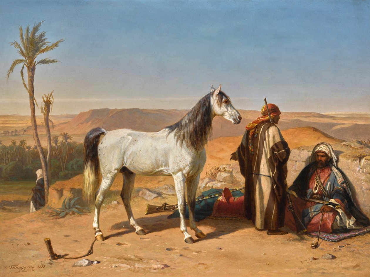 Un árabe en el desierto de Charles Tschaggeny