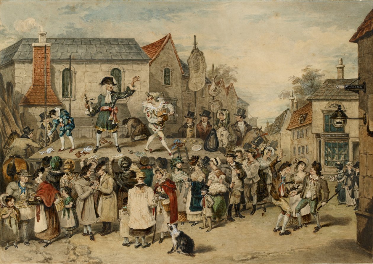 Una feria en Woodstock, 1838 de Charles Turner