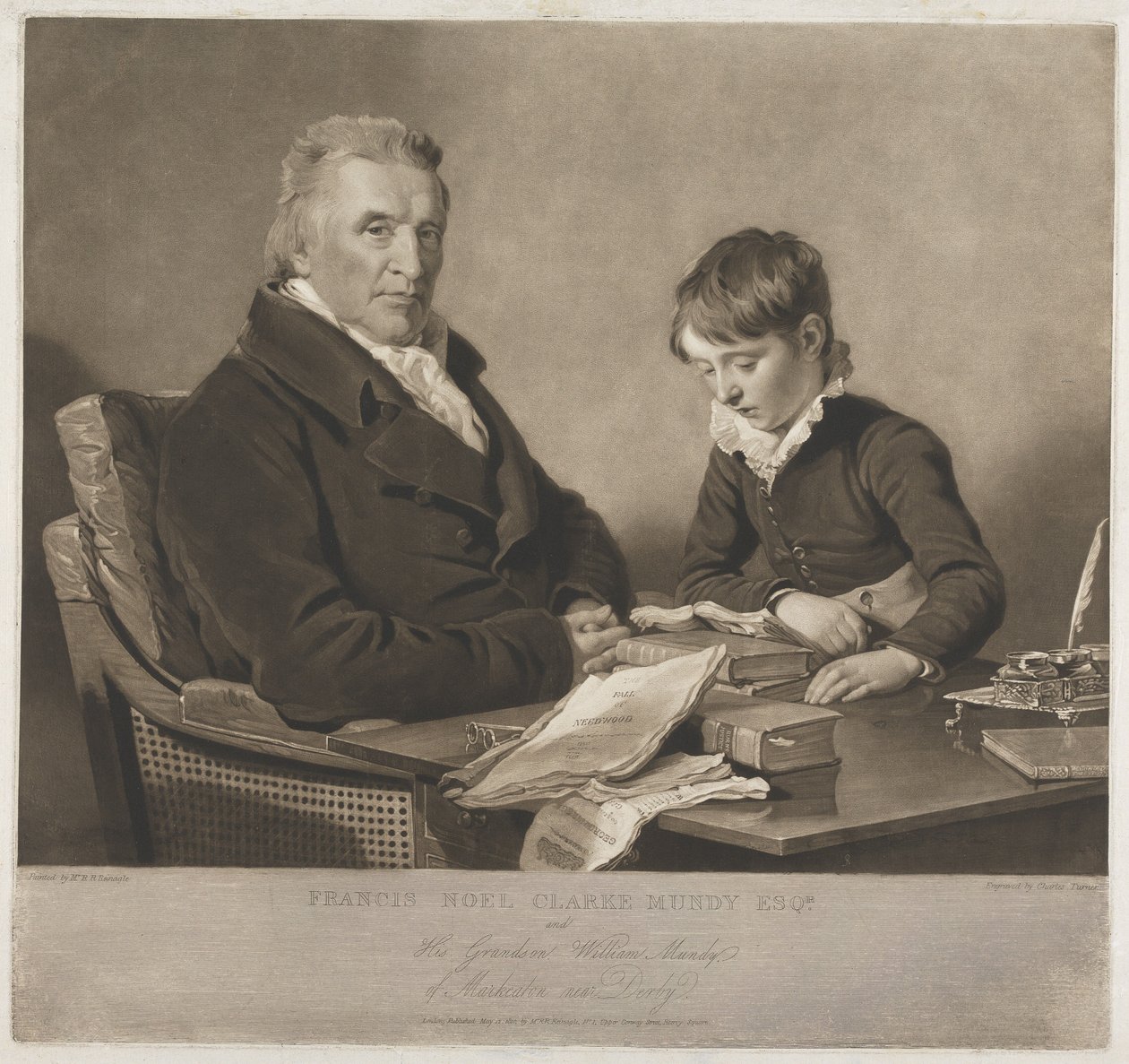 Francis Noel Clark Mundy y su nieto, William de Charles Turner