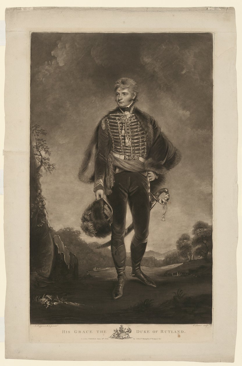 Su Gracia el Duque de Rutland de Charles Turner