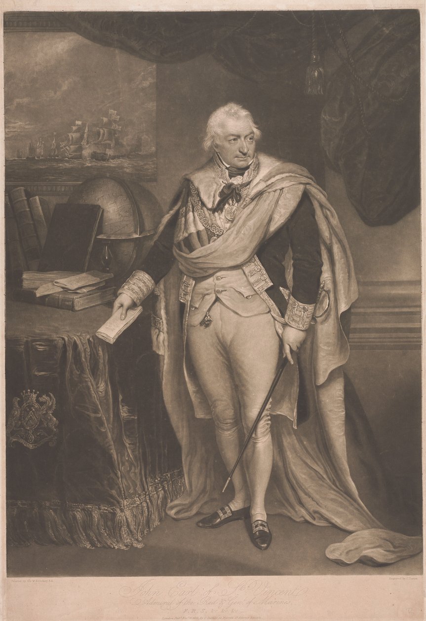 John, conde de San Vicente, almirante de la Flota Roja de Charles Turner
