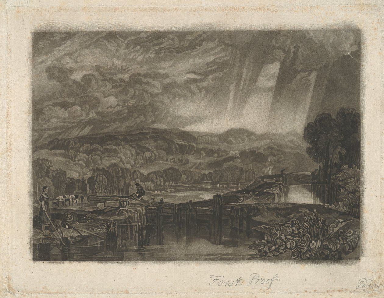 More Park, cerca de Watford, en el río Colne de Charles Turner