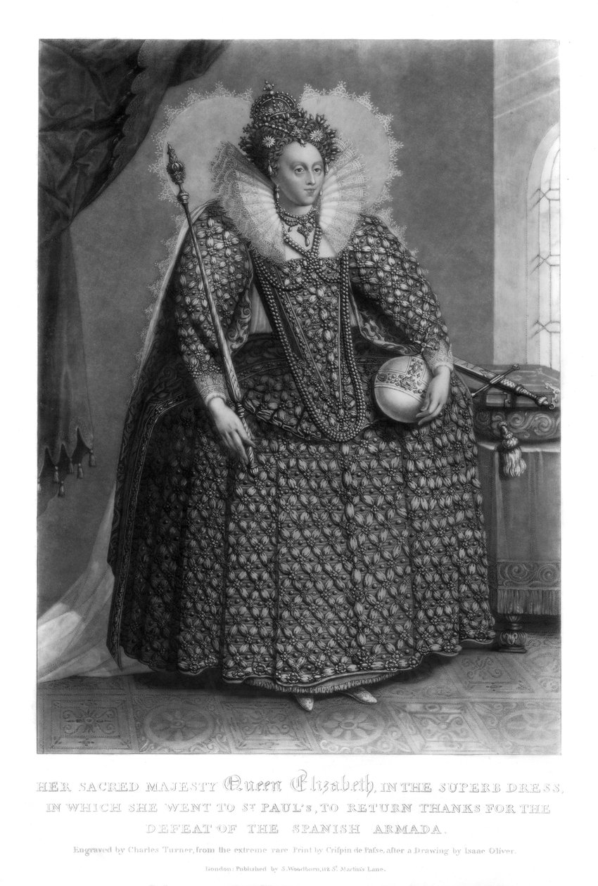 Reina Isabel I, 1816 de Charles Turner