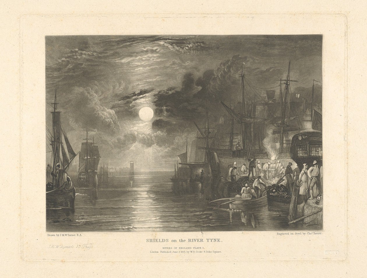 Escudos en el río Tyne de Charles Turner