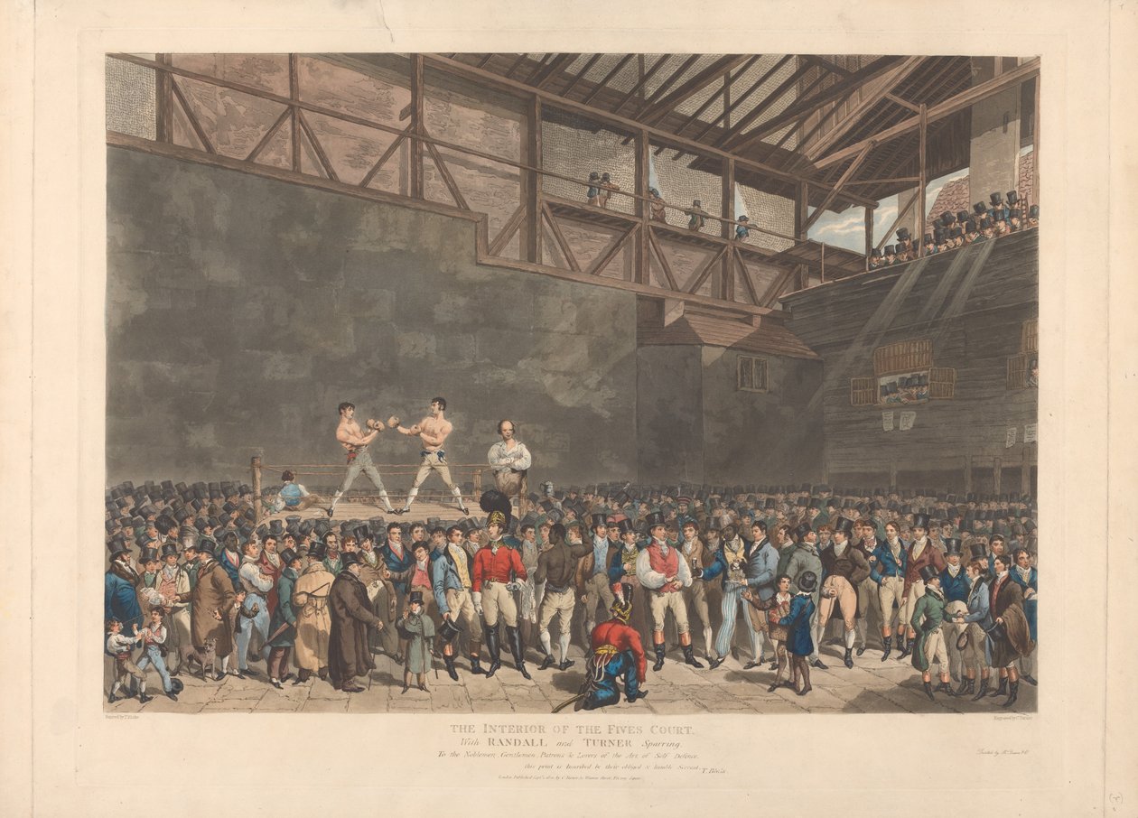 El interior de la pista de «Fives», con Randall y Turner entrenando de Charles Turner