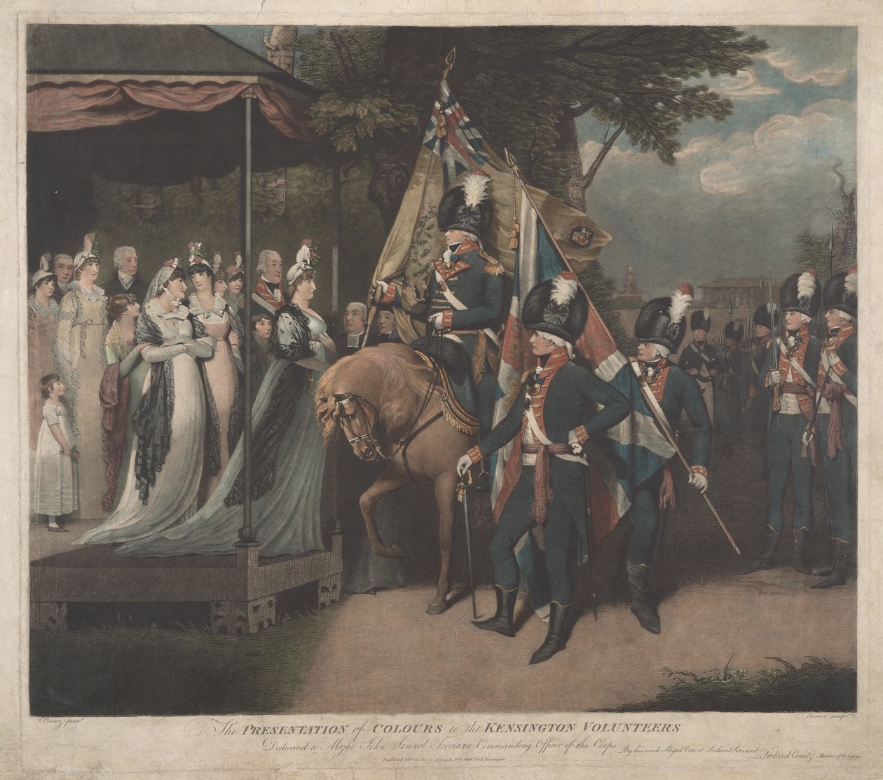 La entrega de la bandera a los Voluntarios de Kensington de Charles Turner