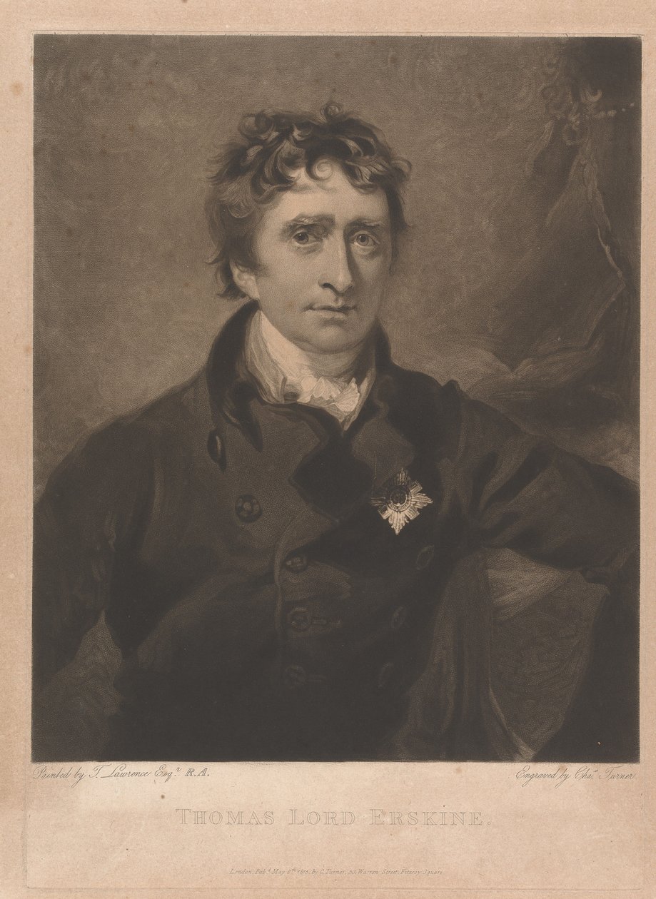 Thomas Erskine, primer barón de Erskine de Charles Turner