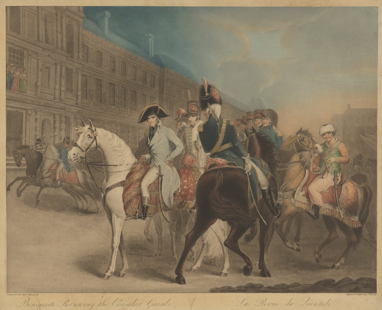 Bonaparte revisando la Guardia Consular (La Revue du Quintidi) de Charles Turner after John James Masquerier