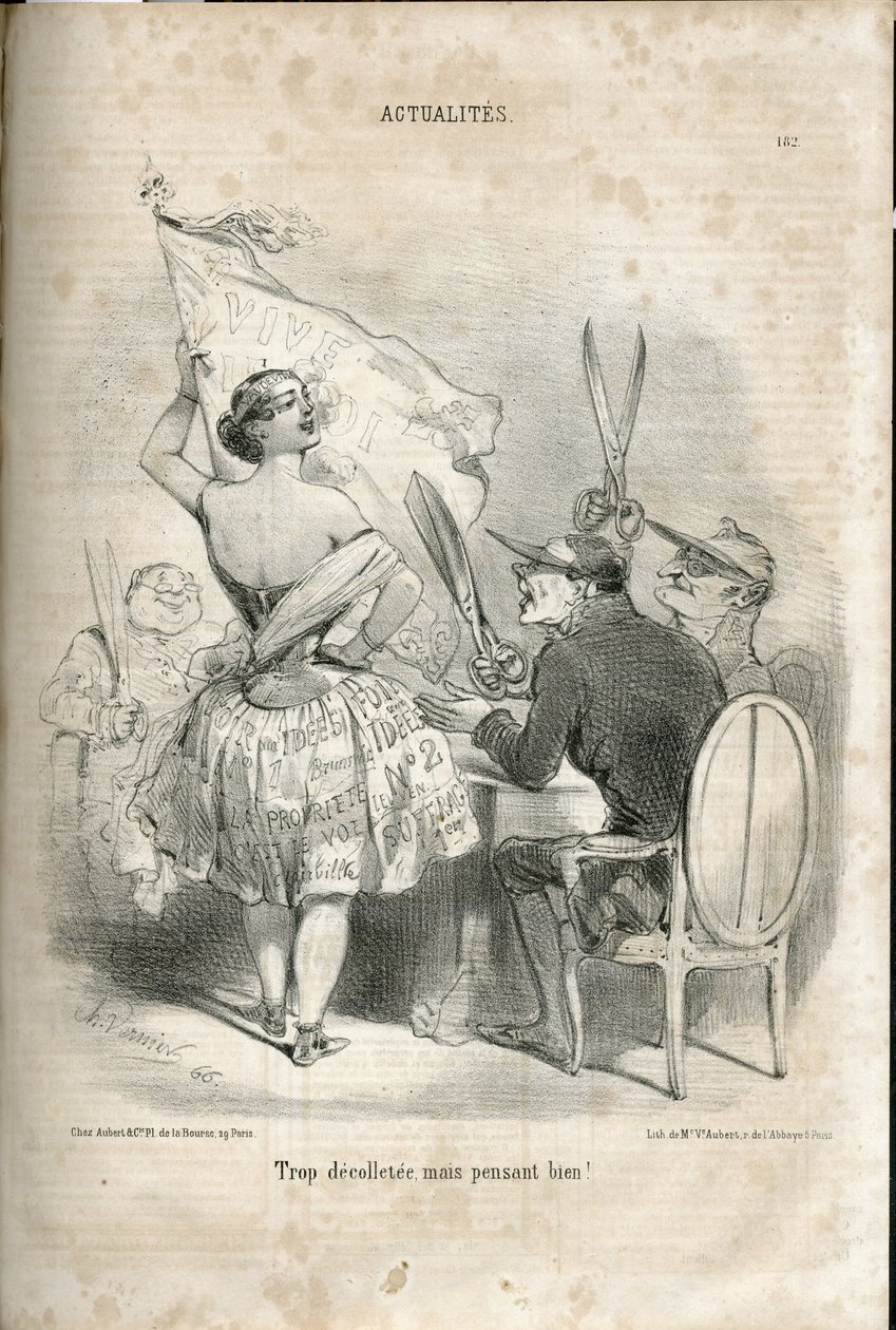 Ilustración de Charles Vernier (? -1887) en Le Charivari de Charles Vernier