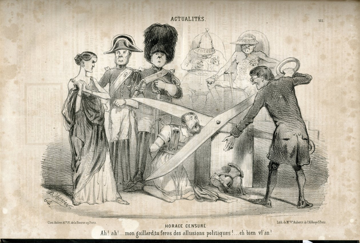 Ilustración de Charles Vernier en Le Charivari de Charles Vernier