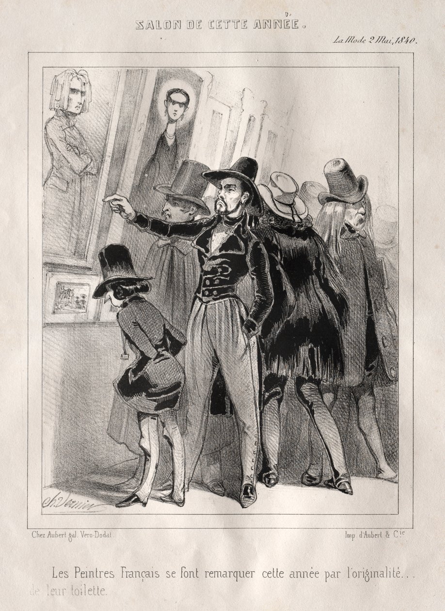 Los pintores franceses se destacan este año por la originalidad de su vestimenta de Charles Vernier