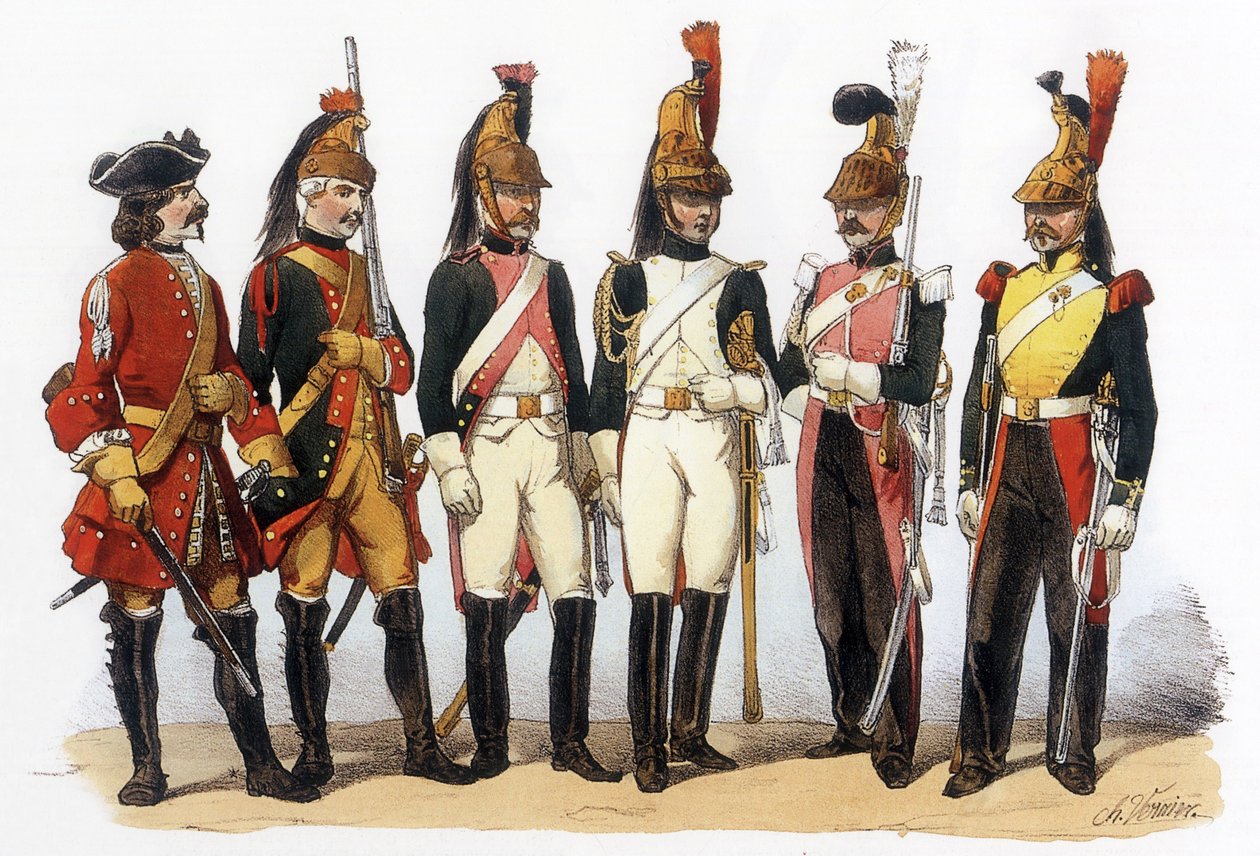 Uniformes del ejército francés: Dragones de Charles Vernier