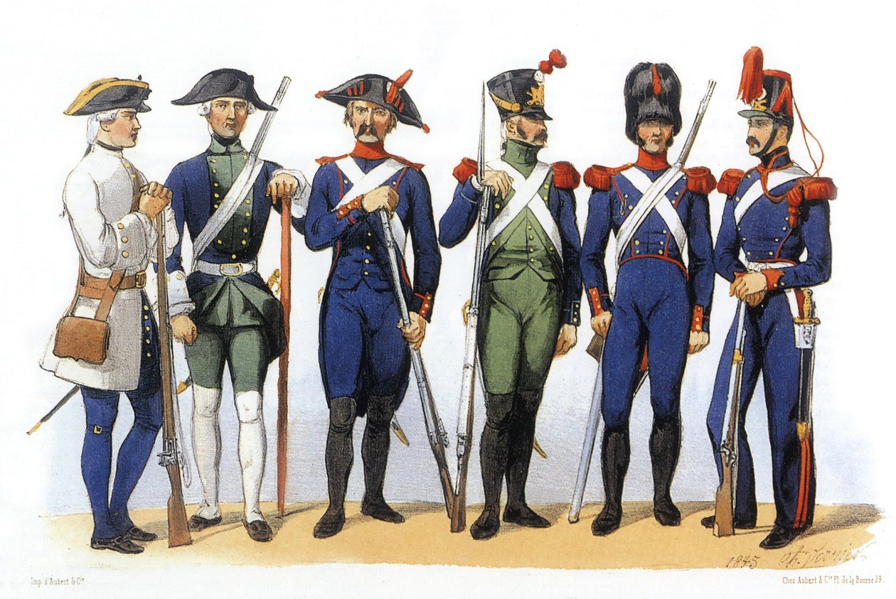 Uniformes del ejército francés: Tropas de Marina y Coloniales de Charles Vernier