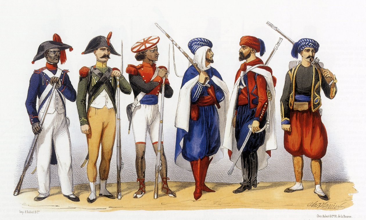 Uniformes del ejército colonial francés de Charles Vernier