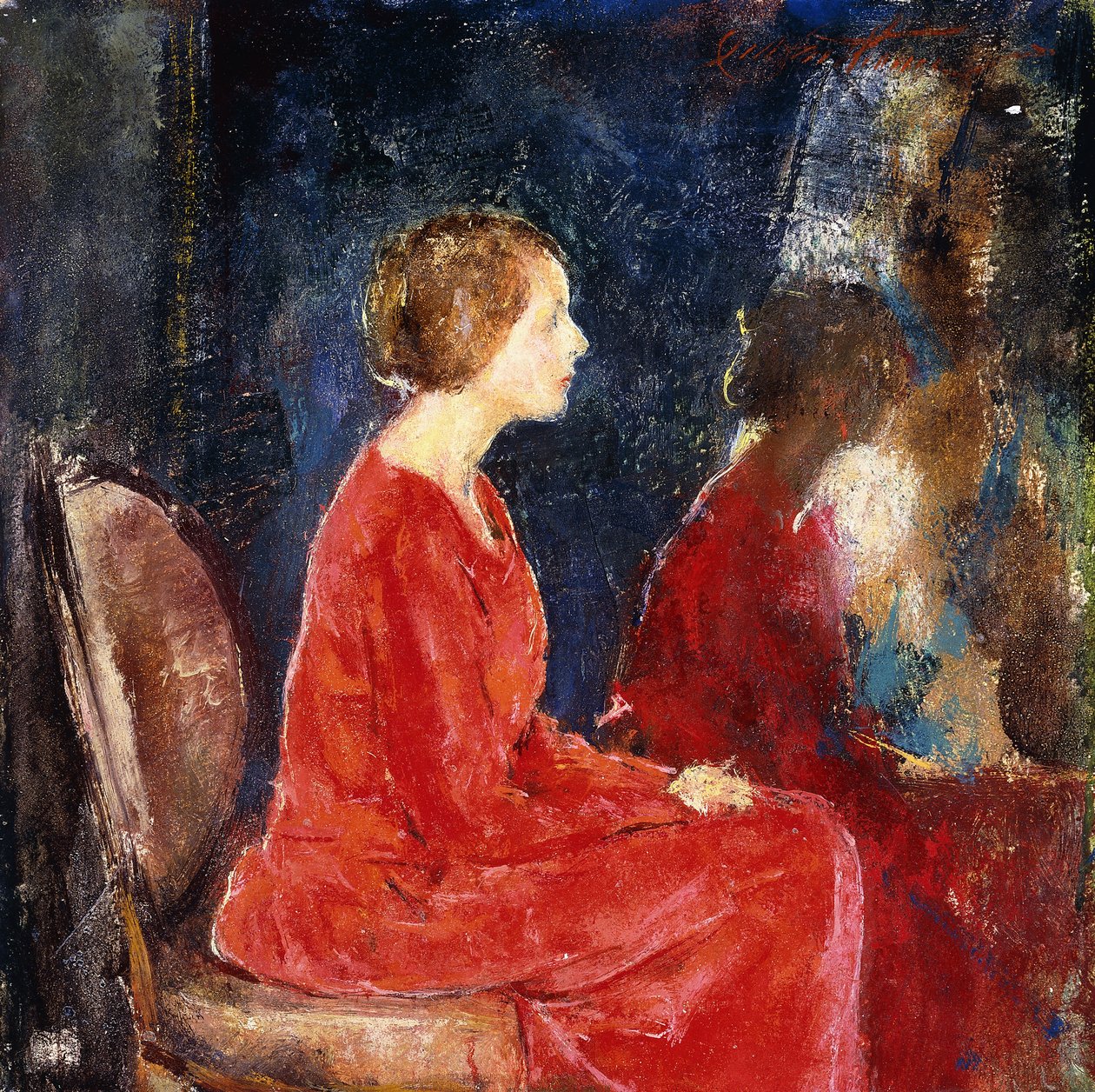 El Vestido Rojo de Charles Webster Hawthorne