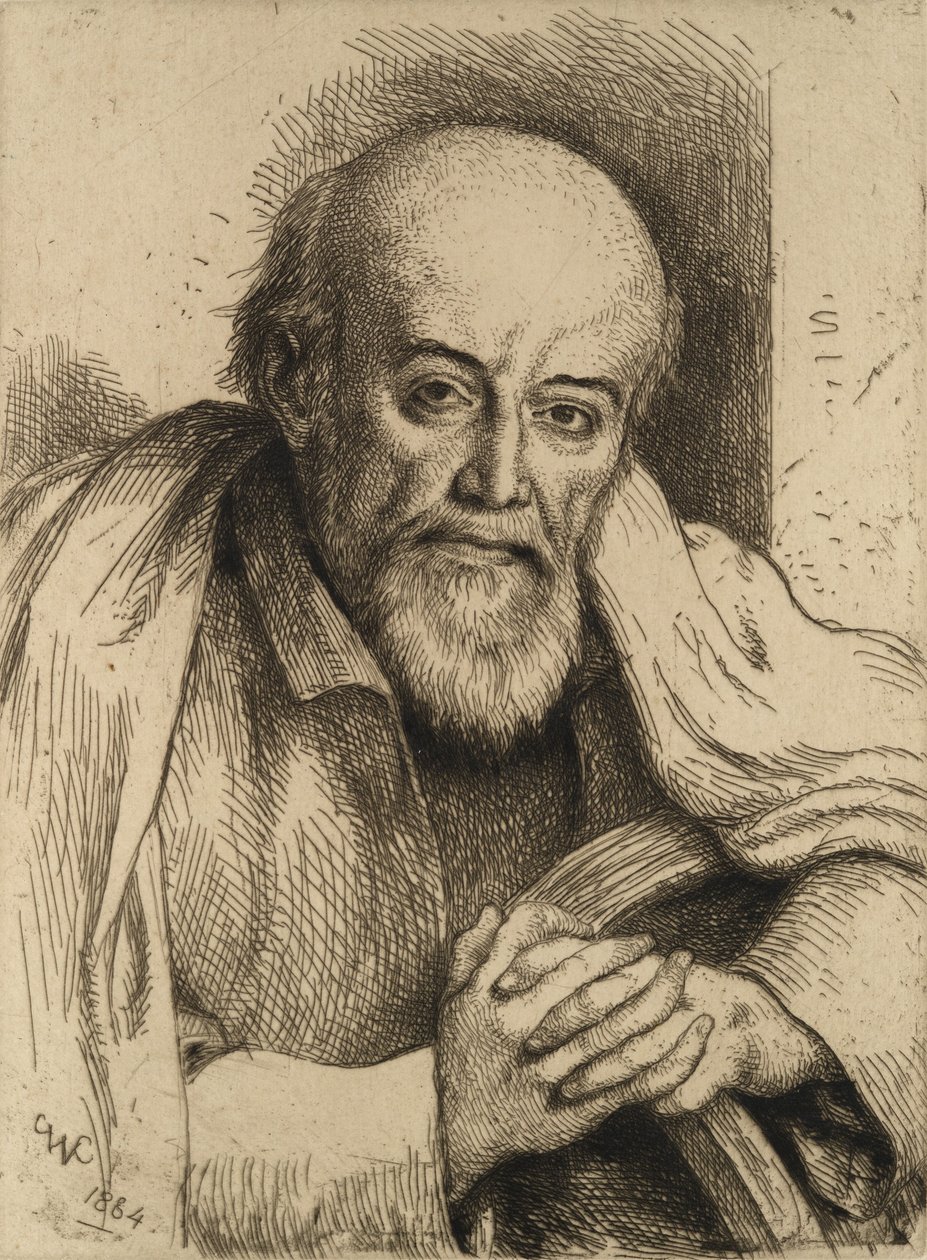 Retrato de Samuel Palmer, 1884 de Charles West Cope