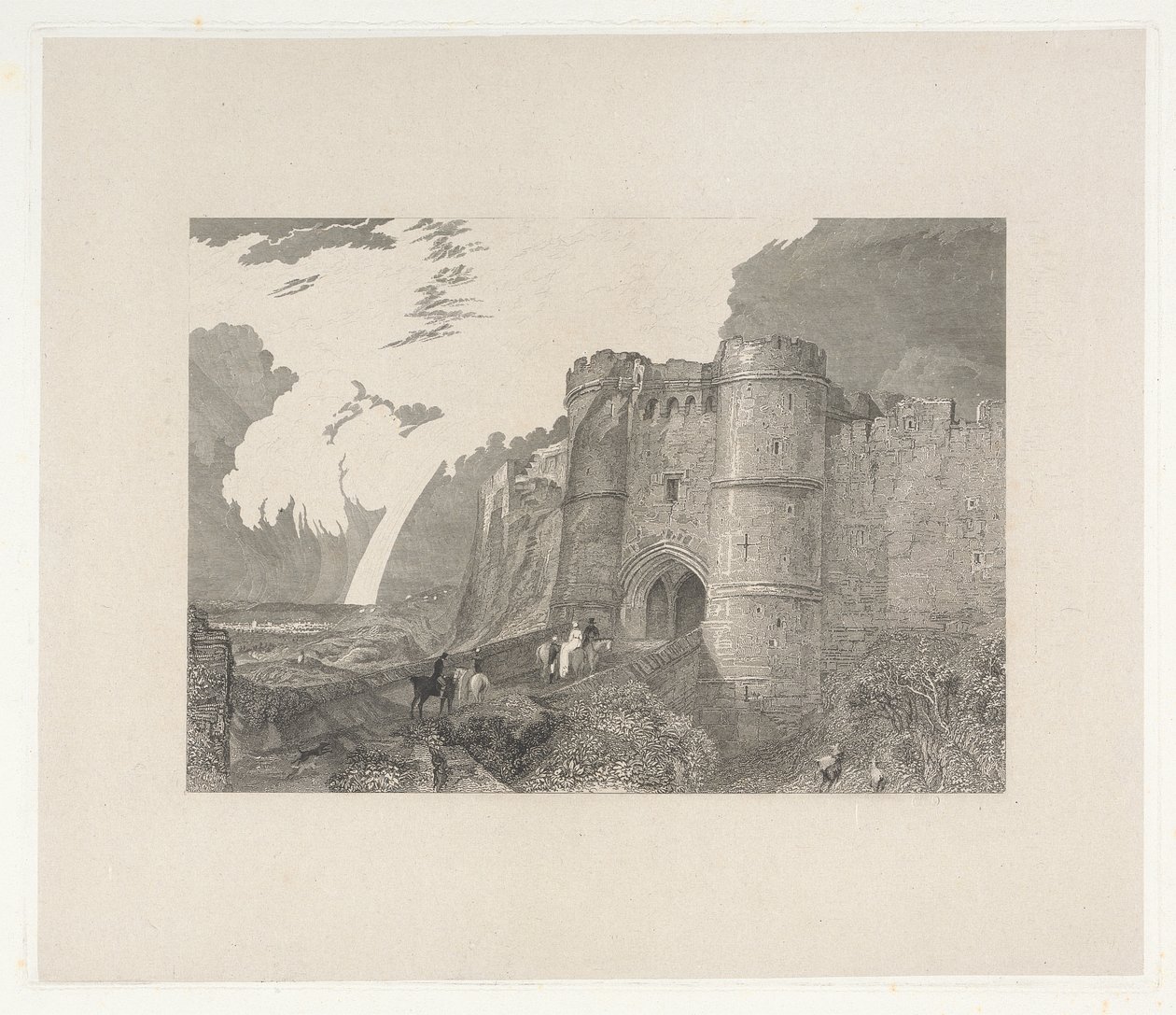 Castillo de Carisbrook, Isla de Wight de Charles Westwood