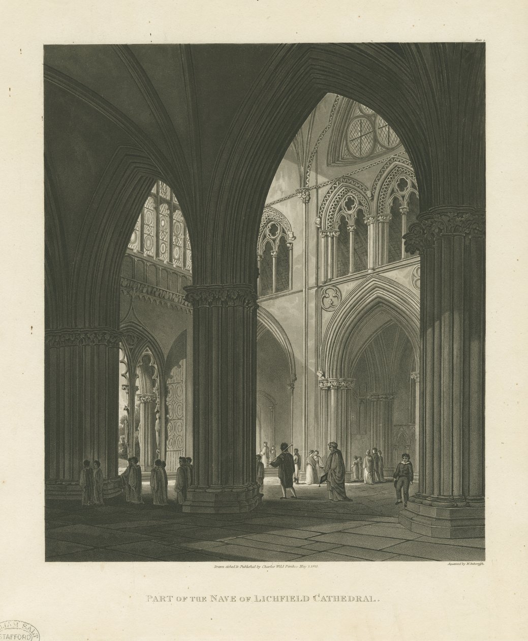 Interior de la Catedral de Lichfield - Nave de Charles Wild