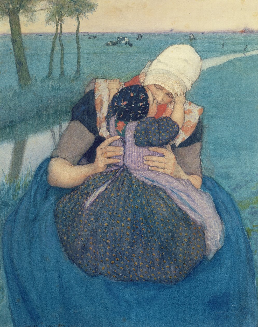 Madre e Hijo, 1900 de Charles William Bartlett