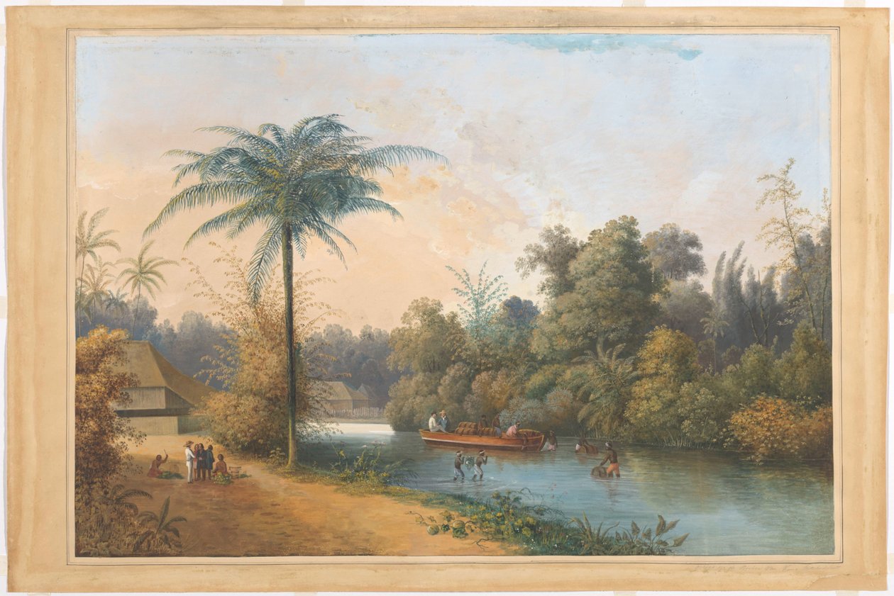 Cascada en Tjieroek Betong Java de Charles William Meredith van de Velde
