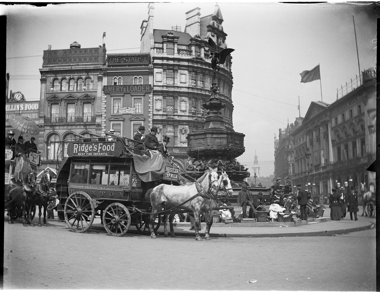 Fuente Memorial Shaftesbury, Piccadilly Circus, Ciudad de Westminster, Londres, 1895-1905 de Charles William Prickett