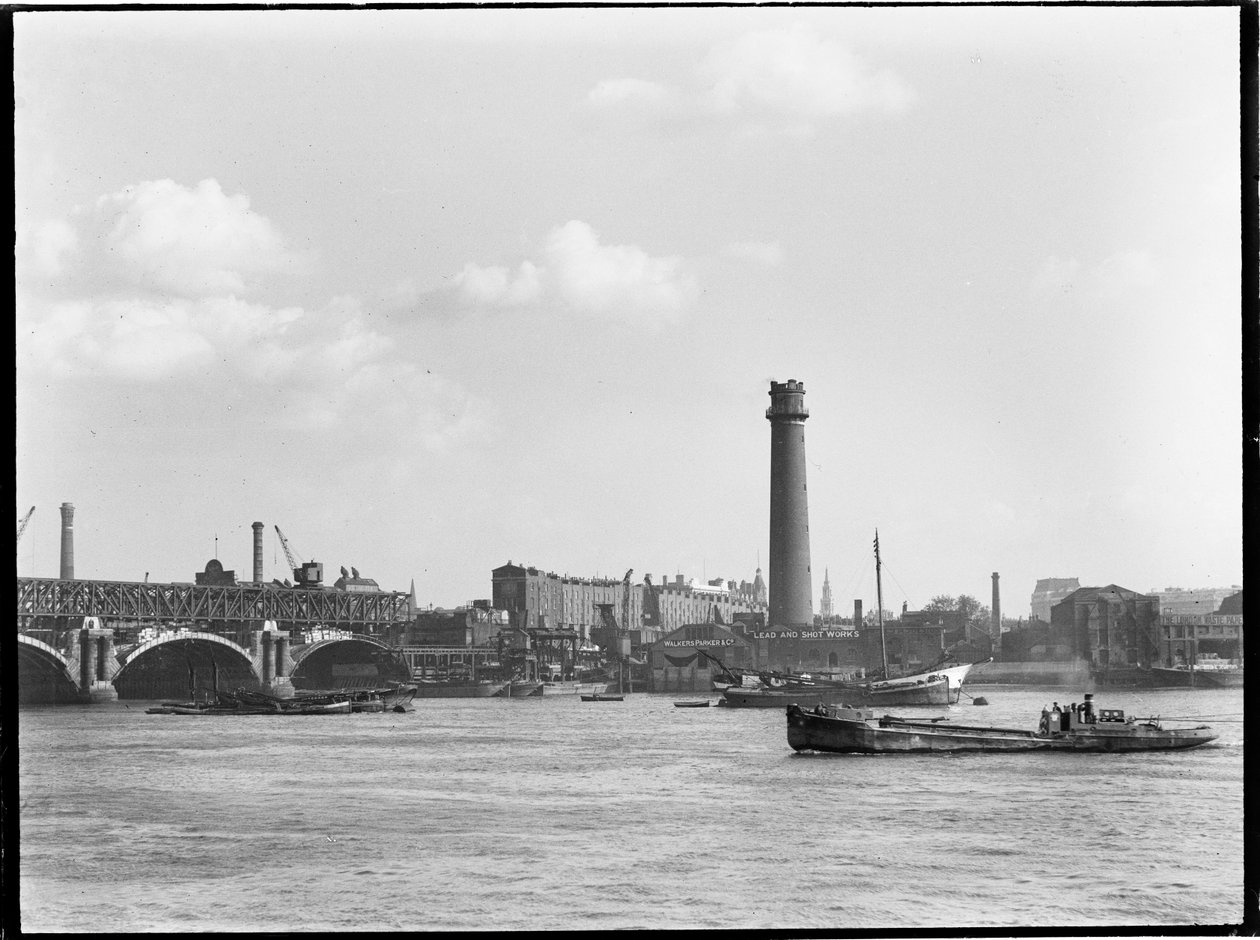 Torre de Tiro y Fábrica de Plomo, Belvedere Road, Lambeth, Autoridad del Gran Londres de Charles William Prickett