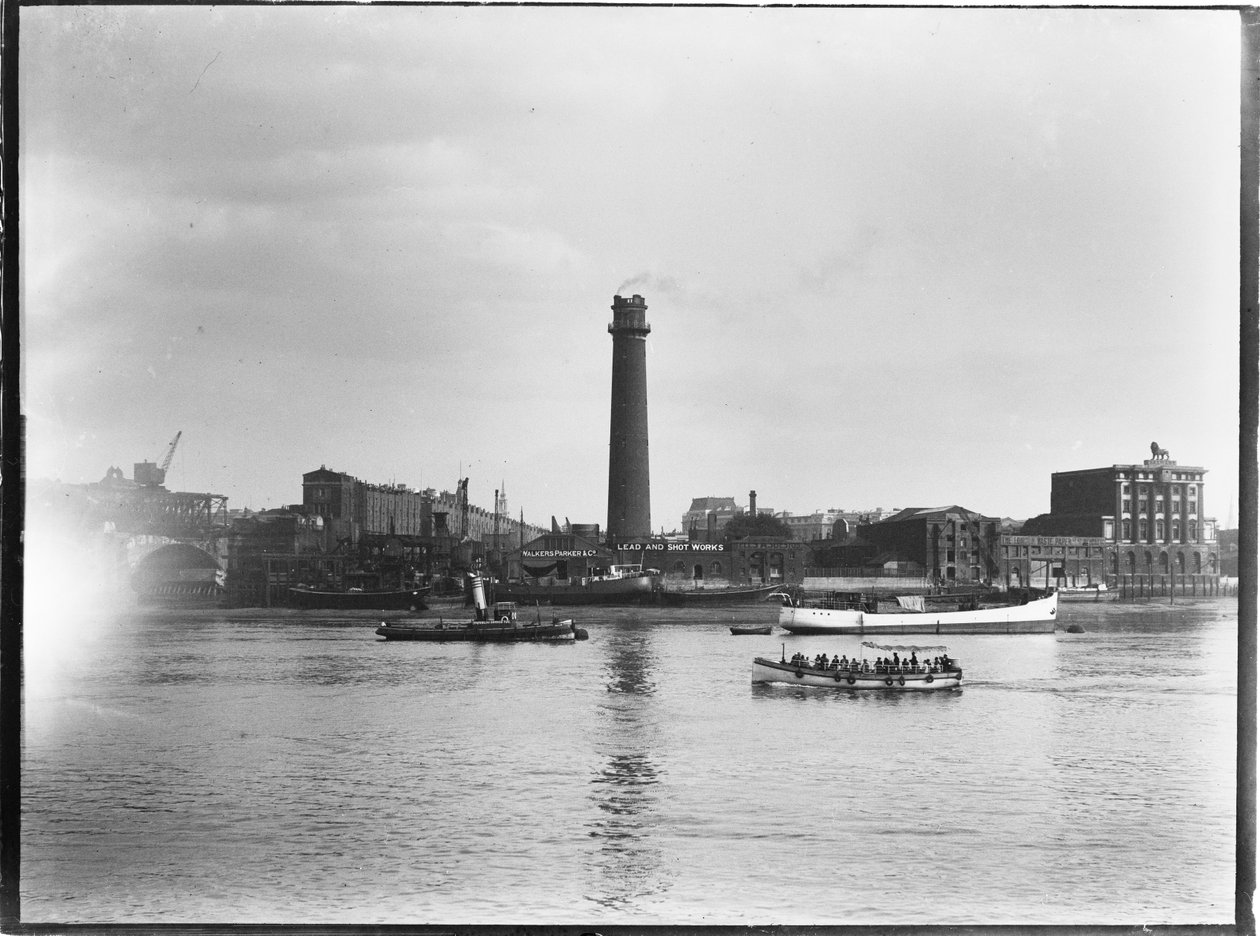 Torre de disparo y obras de plomo, Belvedere Road, Lambeth, Londres de Charles William Prickett