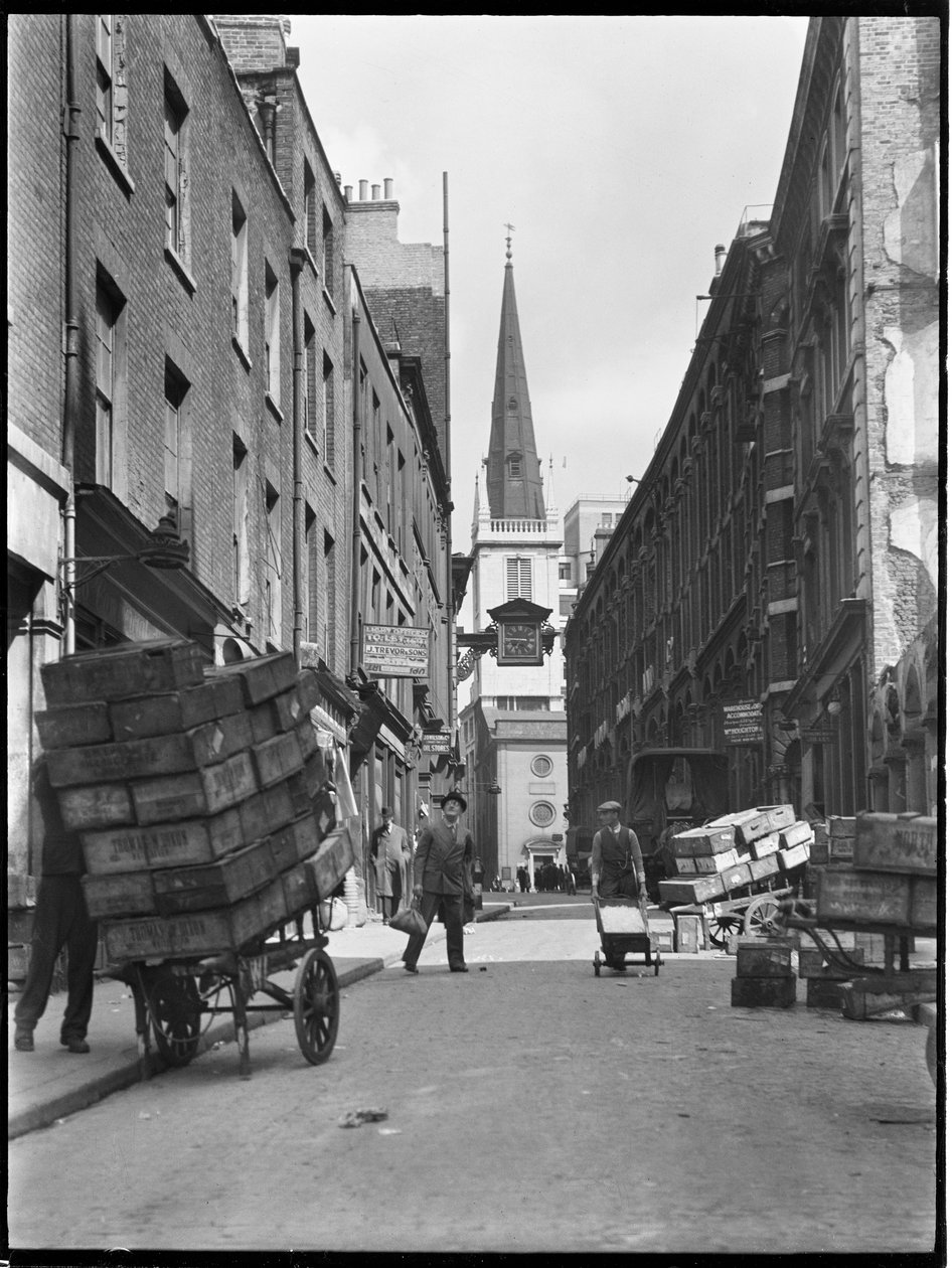 Santa María en la colina, Ciudad y Condado de la Ciudad de Londres, Autoridad del Gran Londres, 1930s de Charles William Prickett