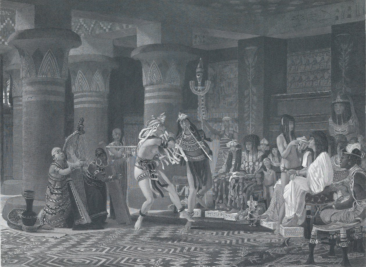 Pasatiempo en el Antiguo Egipto, 1876 de Charles William Sharpe