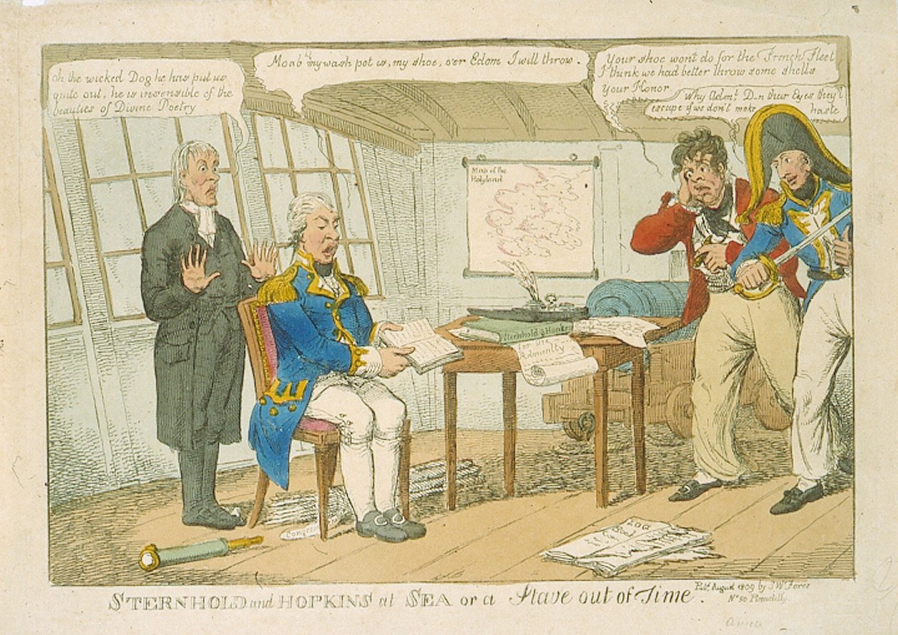 Sternhold y Hopkins en el mar o una estrofa fuera de tiempo, 1809 de Charles Williams
