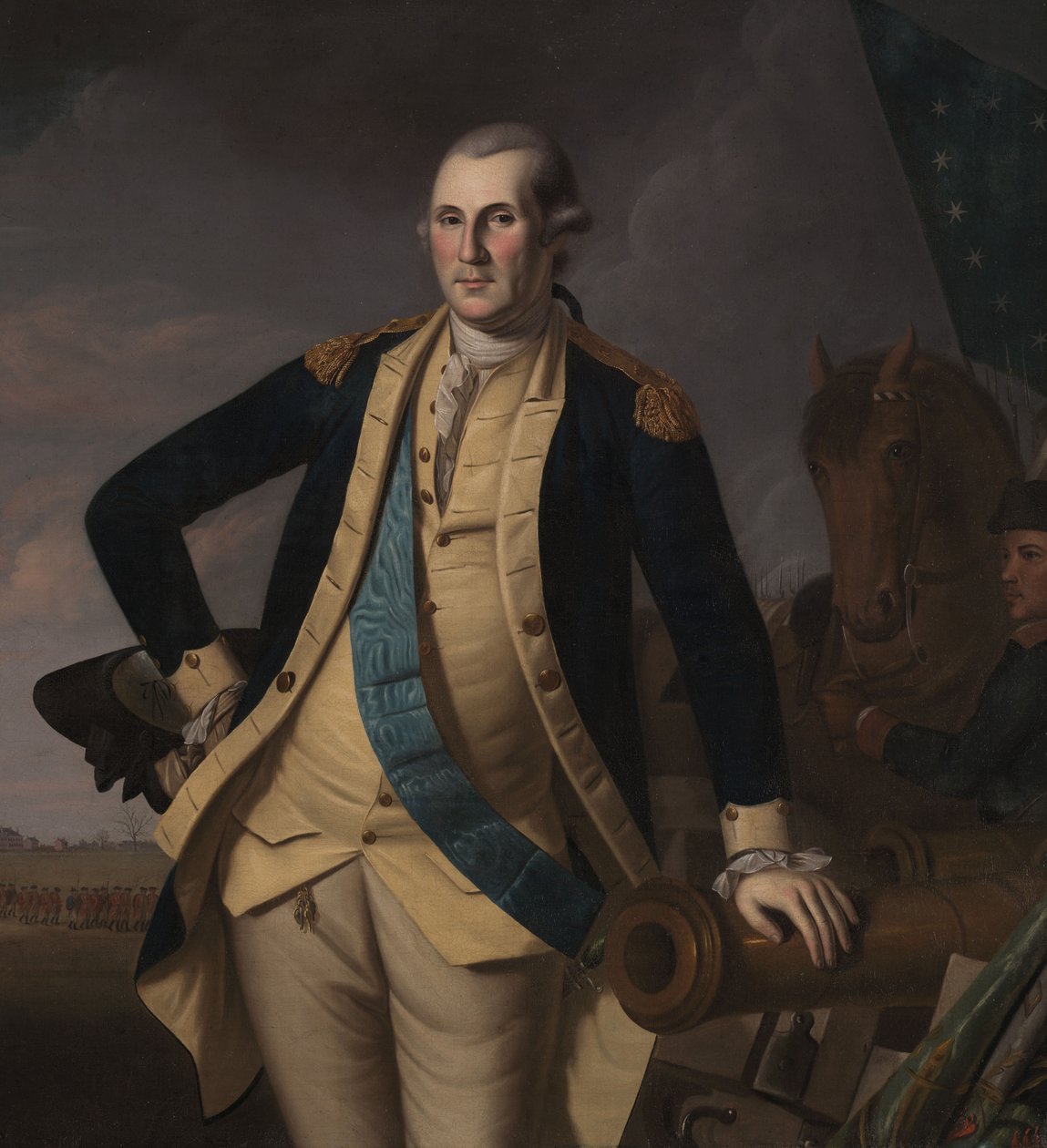 George Washington en la batalla de Princeton, c.1779 de Charles Willson (and workshop) Peale