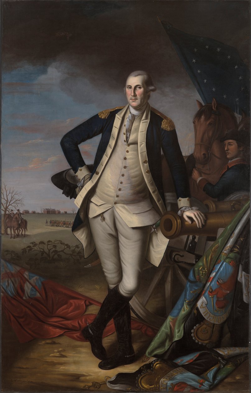 George Washington en la Batalla de Princeton de Charles Willson Peale