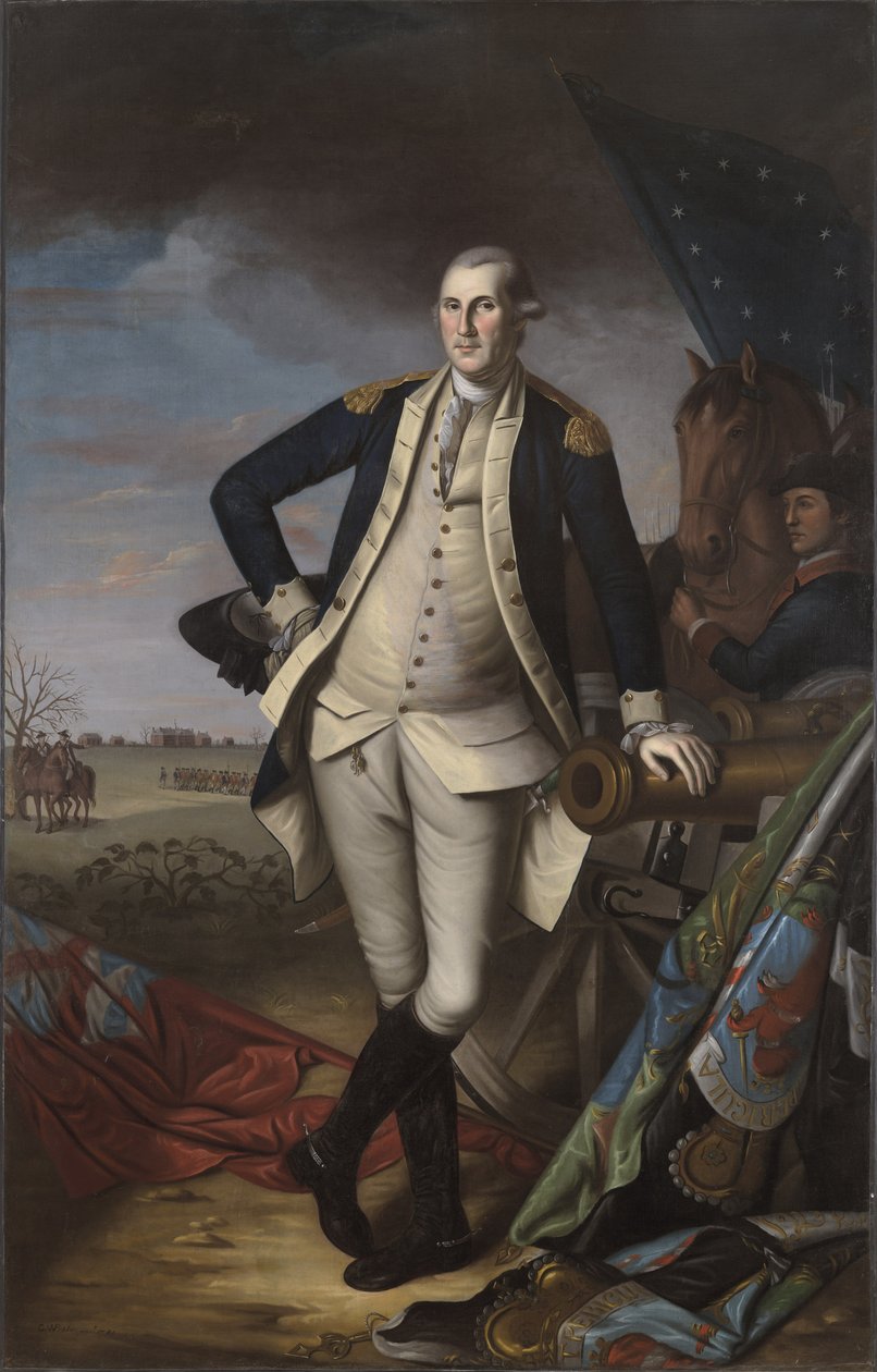 George Washington en la batalla de Princeton, 1781 de Charles Willson Peale